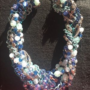 Statement Necklace - Glass and metal